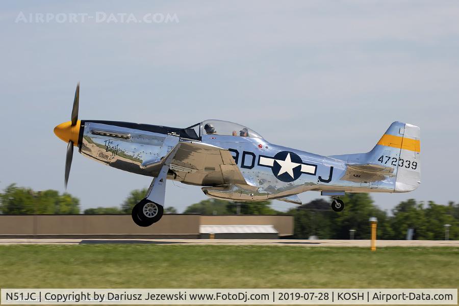 N51JC, 1944 North American P-51D Mustang C/N 122-40513, North American P-51D Mustang 