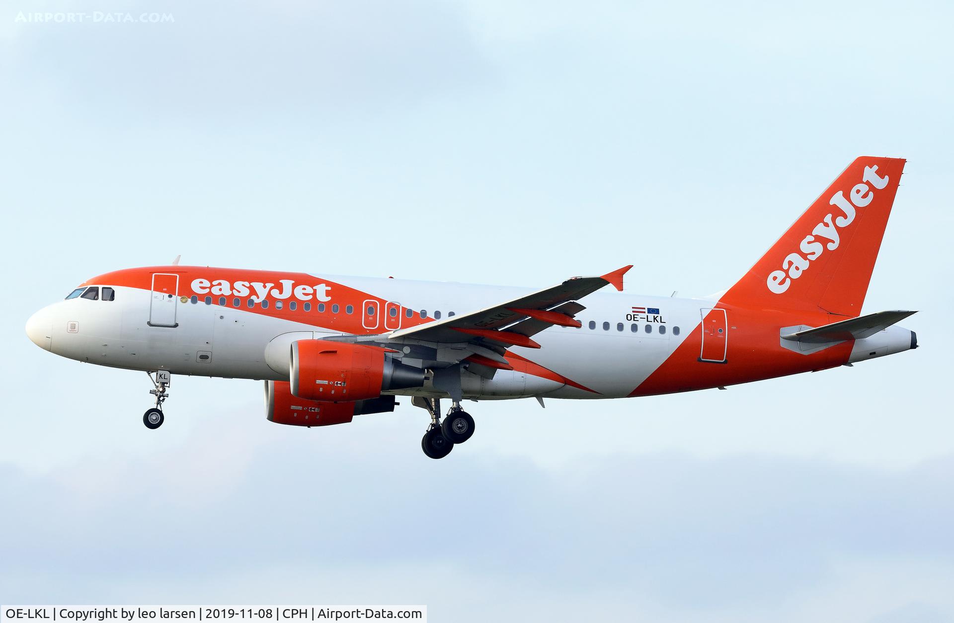 OE-LKL, 2009 Airbus A319-111 C/N 4048, Copenhagen 8.11.2019