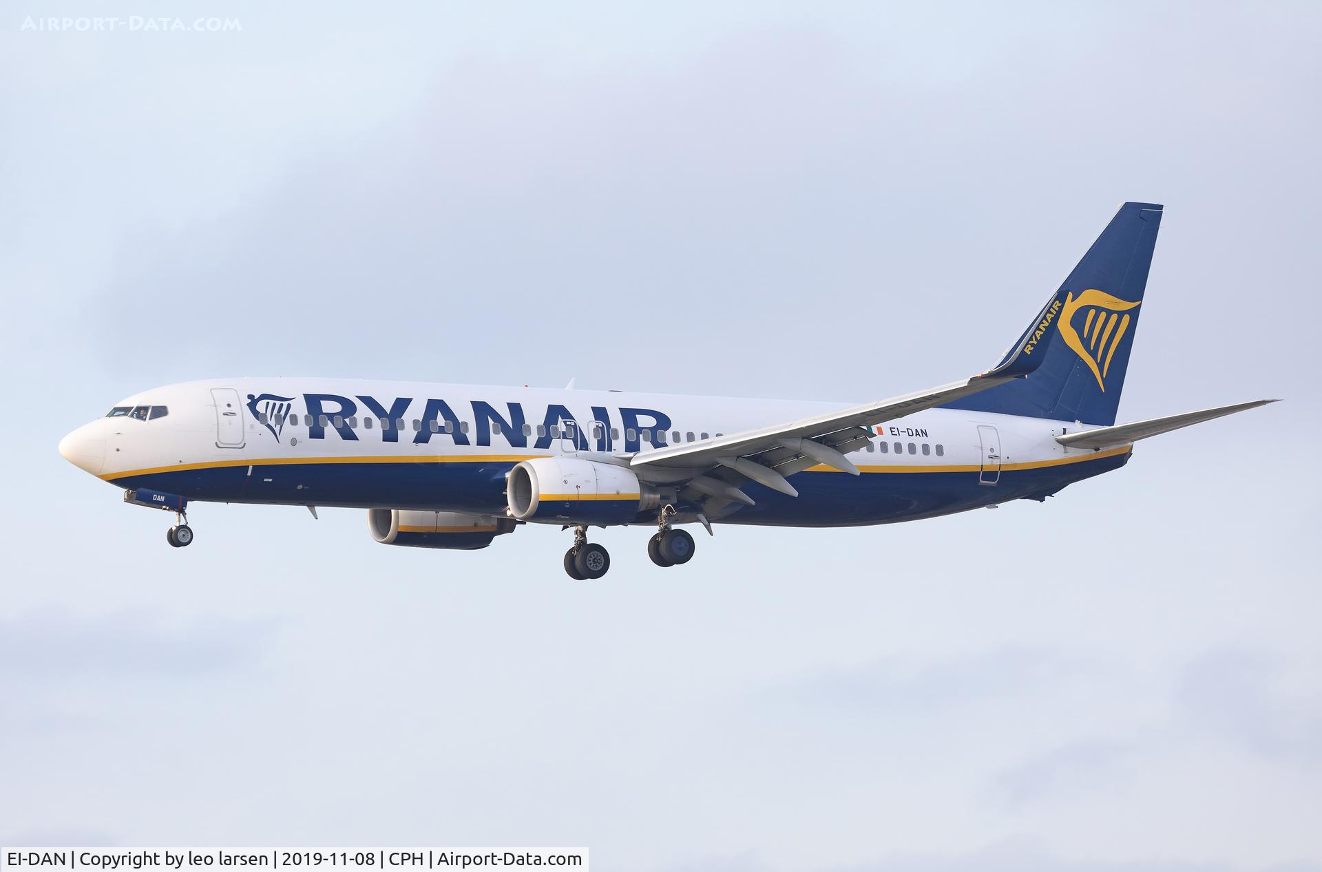 EI-DAN, 2003 Boeing 737-8AS C/N 33549, Copenhagen 8.11.2019