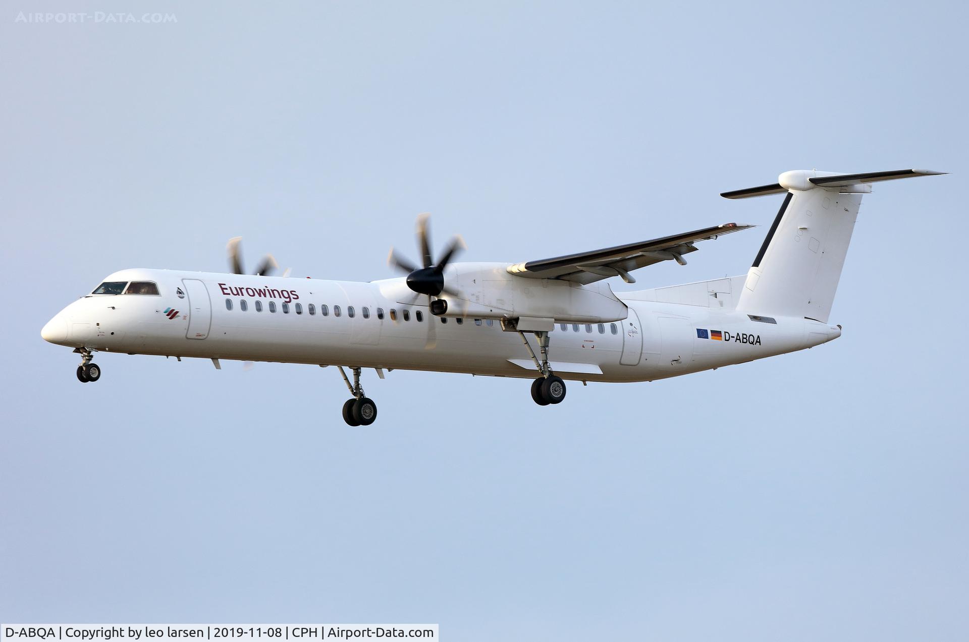D-ABQA, 2008 De Havilland Canada DHC-8-402Q Dash 8 C/N 4223, Copenhagen 8.11.2019