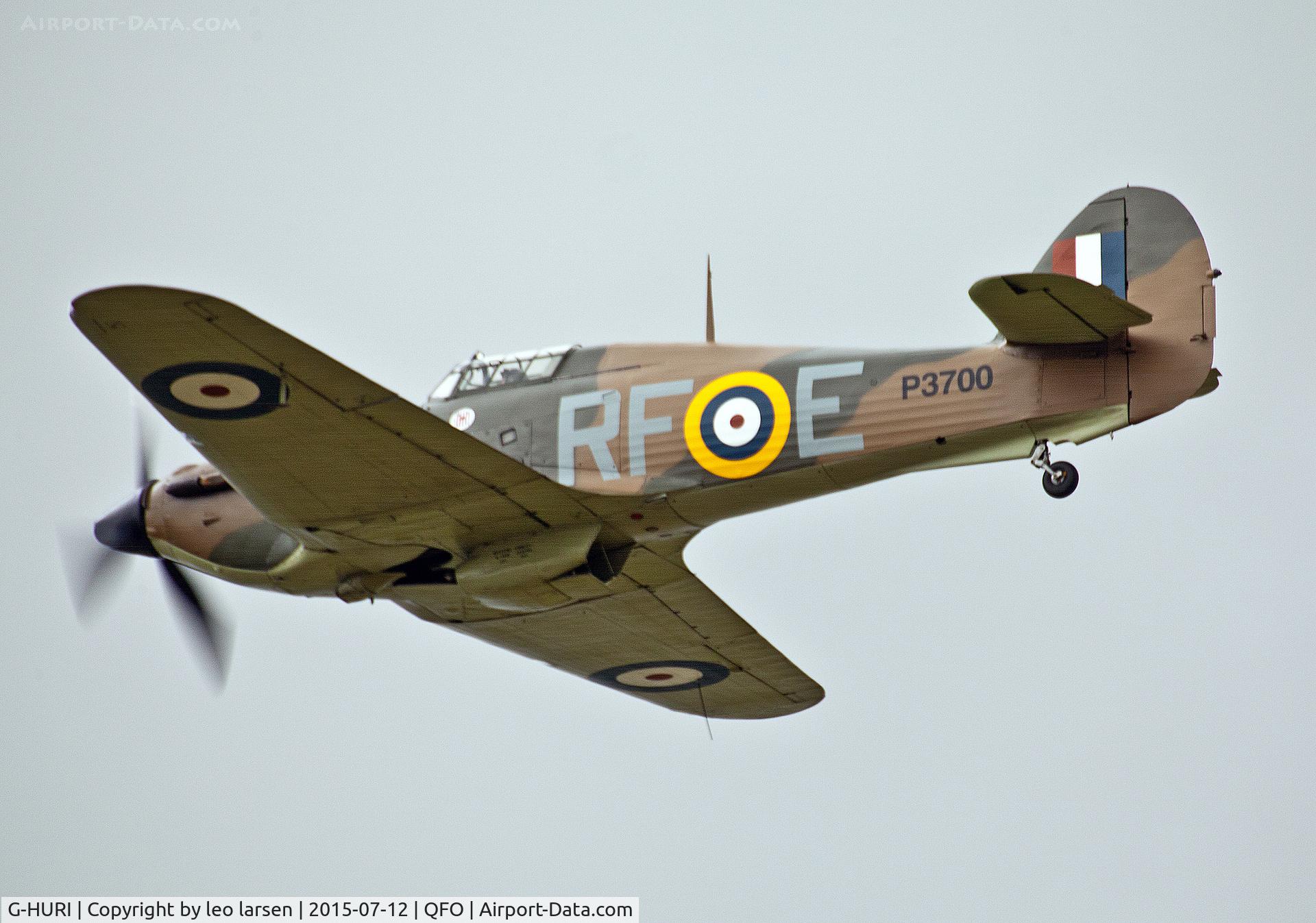 G-HURI, 1942 Hawker (CCF) Hurricane Mk12A C/N 72036, Duxford 12.7.2015