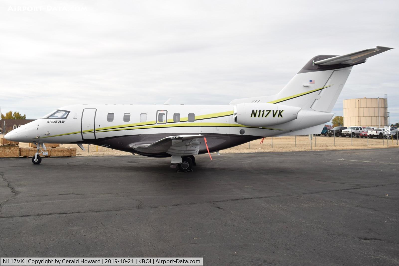 N117VK, 2018 Pilatus PC-24 C/N 117, Parked on south GA ramp.