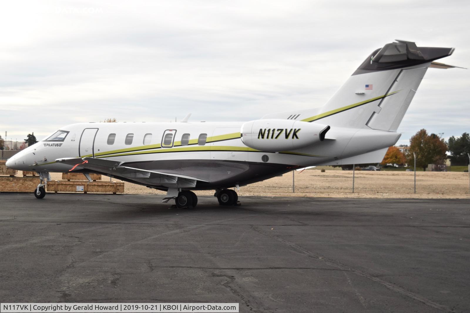 N117VK, 2018 Pilatus PC-24 C/N 117, Parked on south GA ramp.