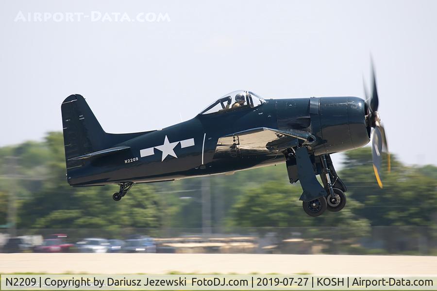 N2209, 1945 Grumman F8F-1B Bearcat C/N 122095, Grumman F8F-1B Bearcat  C/N 122095, N2209