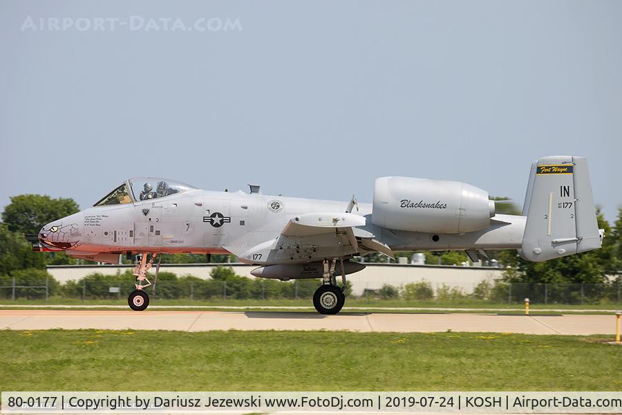 80-0177, 1980 Fairchild Republic A-10C Thunderbolt II C/N A10-0527, A-10C Thunderbolt II 80-0177 IN from 163rd FS 