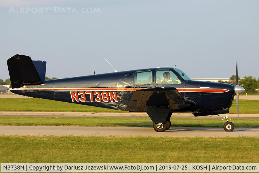 N3738N, 1947 Beech 35 Bonanza C/N D-948, Beech 35 Bonanza  C/N D-948, N3738N