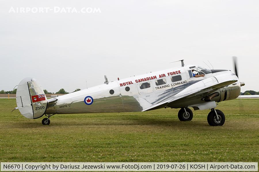 N6670, 1952 Beech 3N Expeditor C/N CA-98, Beech 3N Twin Beech  C/N CA-98, N6670