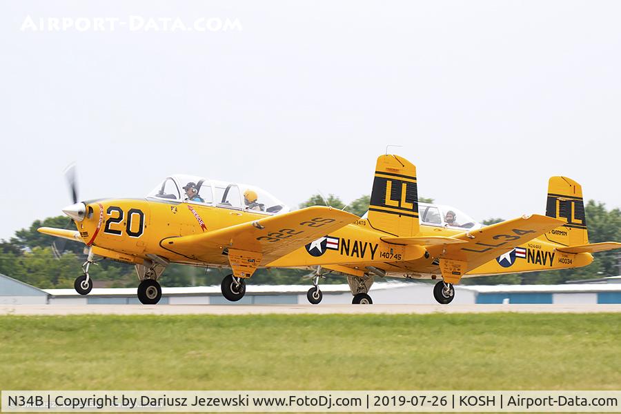 N34B, 1952 Beech B-45 C/N G-17, Beech B45 (T-34A) Mentor  C/N G-17, N34B