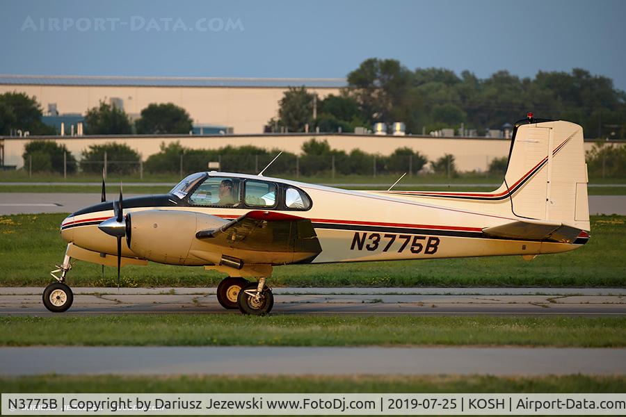 N3775B, 1955 Beech C-50 Twin Bonanza C/N CH-187, Beech C50 Twin Bonanza  C/N CH-187, N3775B