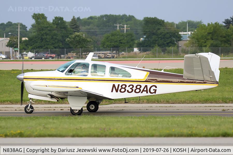 N838AG, 1961 Beech N35 Bonanza C/N D-6727, Beech N35 Bonanza  C/N D-6727, N838AG