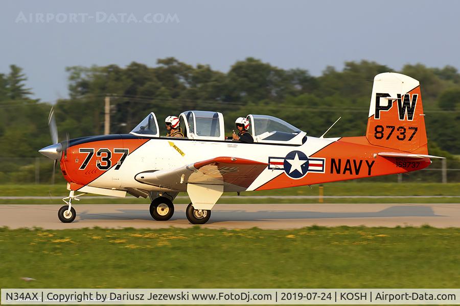 N34AX, 1956 Beech T34 Mentor C/N CG-141, Beech T-34A Mentor  C/N CG-141, N34AX