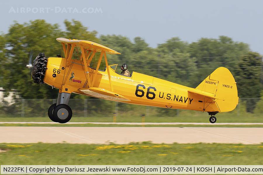 N222FK, 1943 Boeing A75 C/N 75-4559, Boeing A75 PT-13 Kaydet  C/N 75-4559, N222FK
