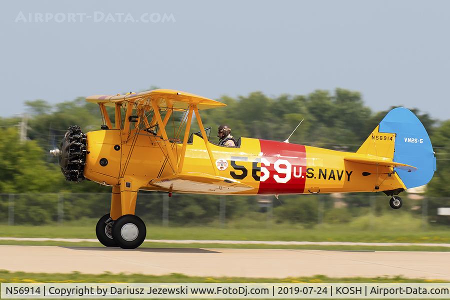 N56914, 1942 Boeing A75N1(PT17) C/N 75-2101, Boeing A75N1(PT17) Stearman  C/N 75-2101, N56914