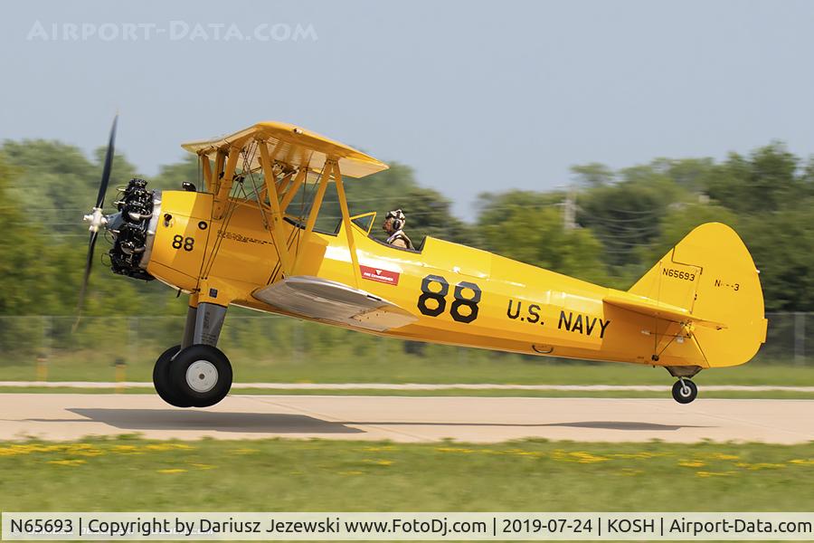 N65693, 1942 Boeing B75N1 C/N 75-6966, Boeing B75N1 Stearman  C/N 75-6966, N65693