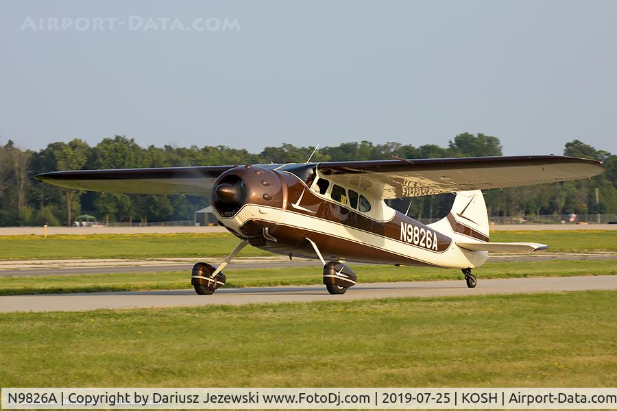 N9826A, 1950 Cessna 195 C/N 7505, Cessna 195Businessliner  C/N 7505, N9826A