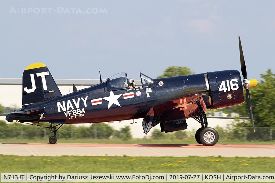N713JT, 1945 Vought F4U-4B Corsair C/N 97143, Chance Vought F4U-4 Corsair  C/N 97143, N713JT