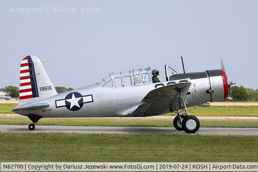 N62700, 1941 Convair BT-13A Valiant C/N 1850, Convair BT-13A Valiant  C/N 1850, N62700