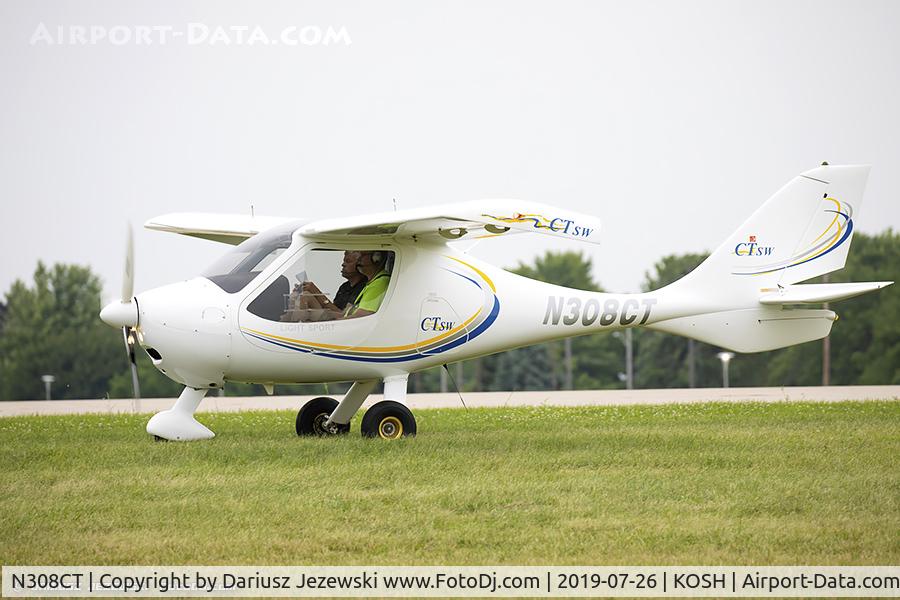 N308CT, 2007 Flight Design CTSW C/N 07-03-14, Flight Design CTSW  C/N 41823, N308CT