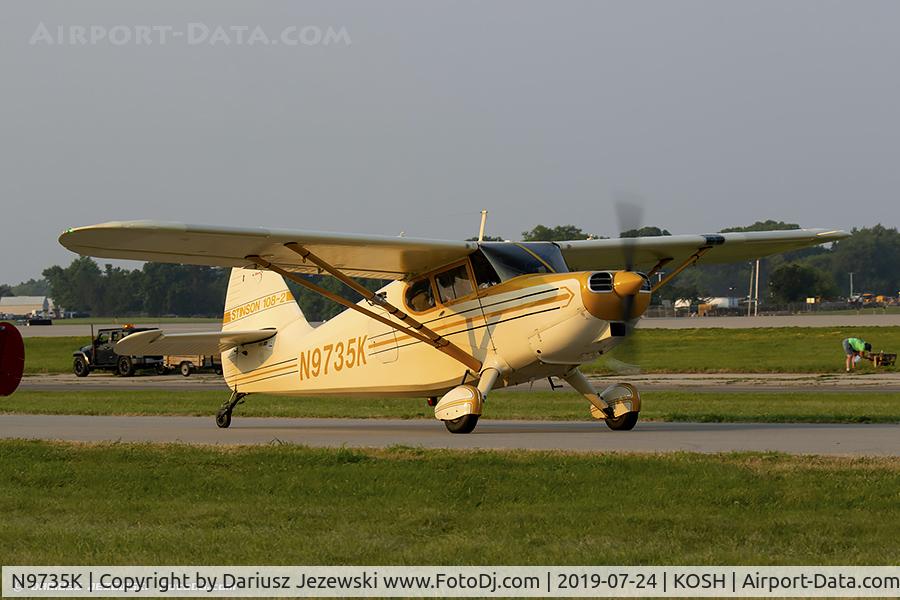 N9735K, 1947 Stinson 108-2 Voyager C/N 108-2735, Stinson 108-2 Voyager  C/N 108-2735, N9735K