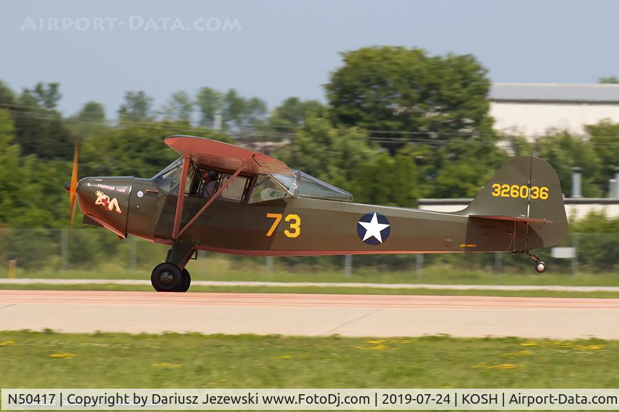N50417, 1943 Taylorcraft DCO-65 C/N L-5348, Taylorcraft DCO-65  C/N L-5348, N50417