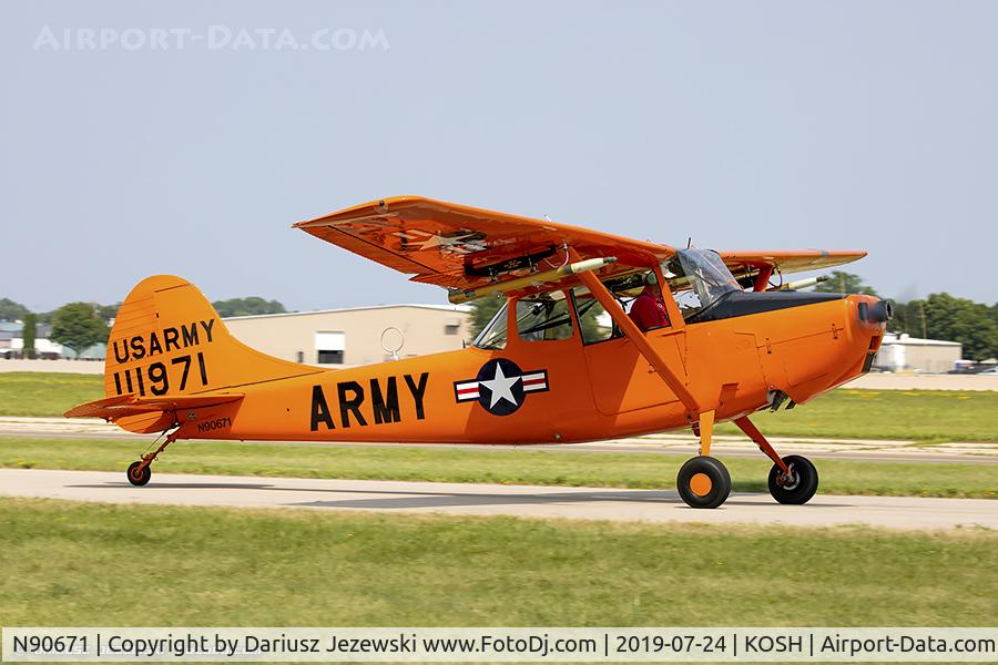 N90671, 1951 Cessna O-1A Bird Dog C/N 22285, Cessna 305A L-19A Bird Dog  C/N 22285, N90671