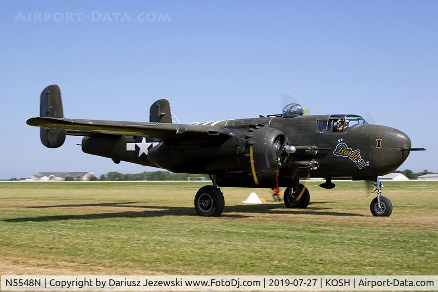 N5548N, 1943 North American B-25H Mitchell C/N 98-21107, North American B-25H Mitchell 