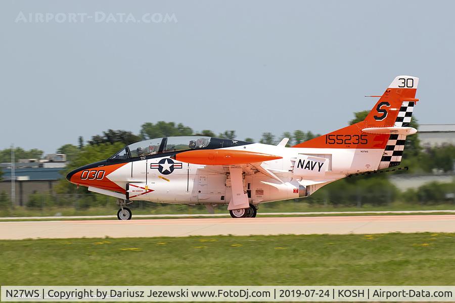 N27WS, North American T-2B Buckeye C/N 310-30, Sanders T-2B Buckeye  C/N 1155235, N27WS