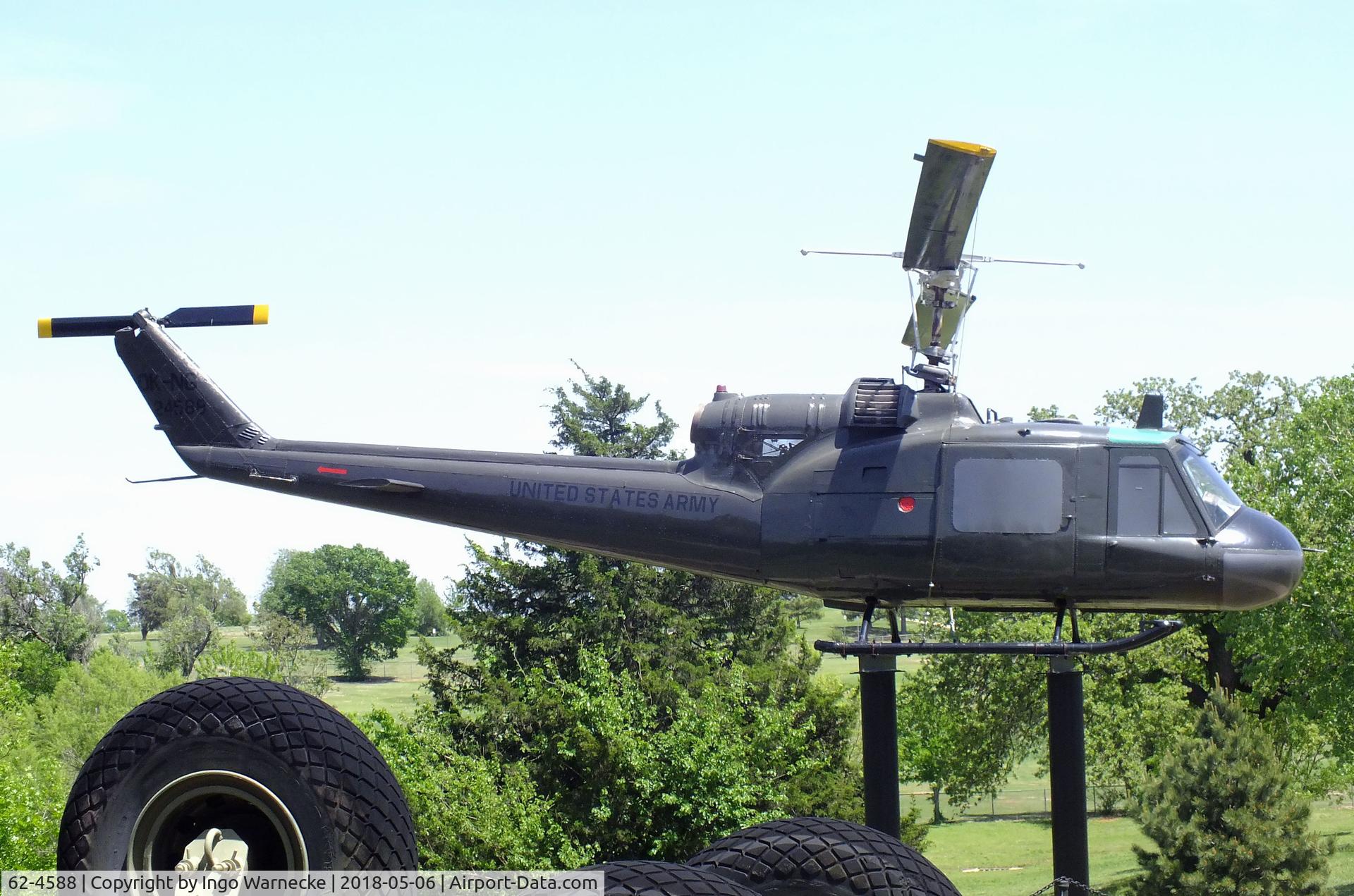 62-4588, 1963 Bell UH-1B Iroquois C/N 648, Bell UH-1B Iroquois at the 45th Infantry Division Museum, Oklahoma City OK