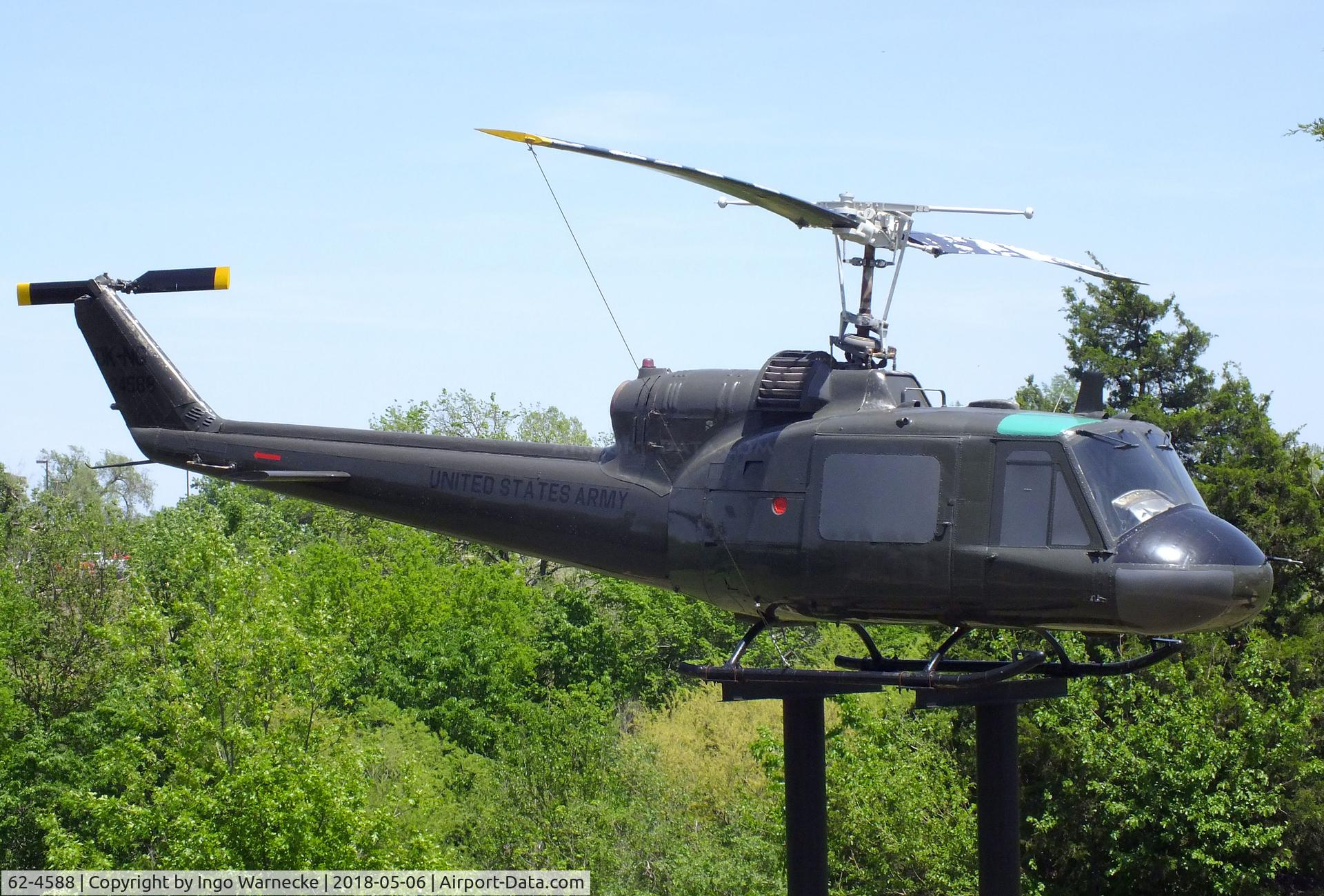 62-4588, 1963 Bell UH-1B Iroquois C/N 648, Bell UH-1B Iroquois at the 45th Infantry Division Museum, Oklahoma City OK