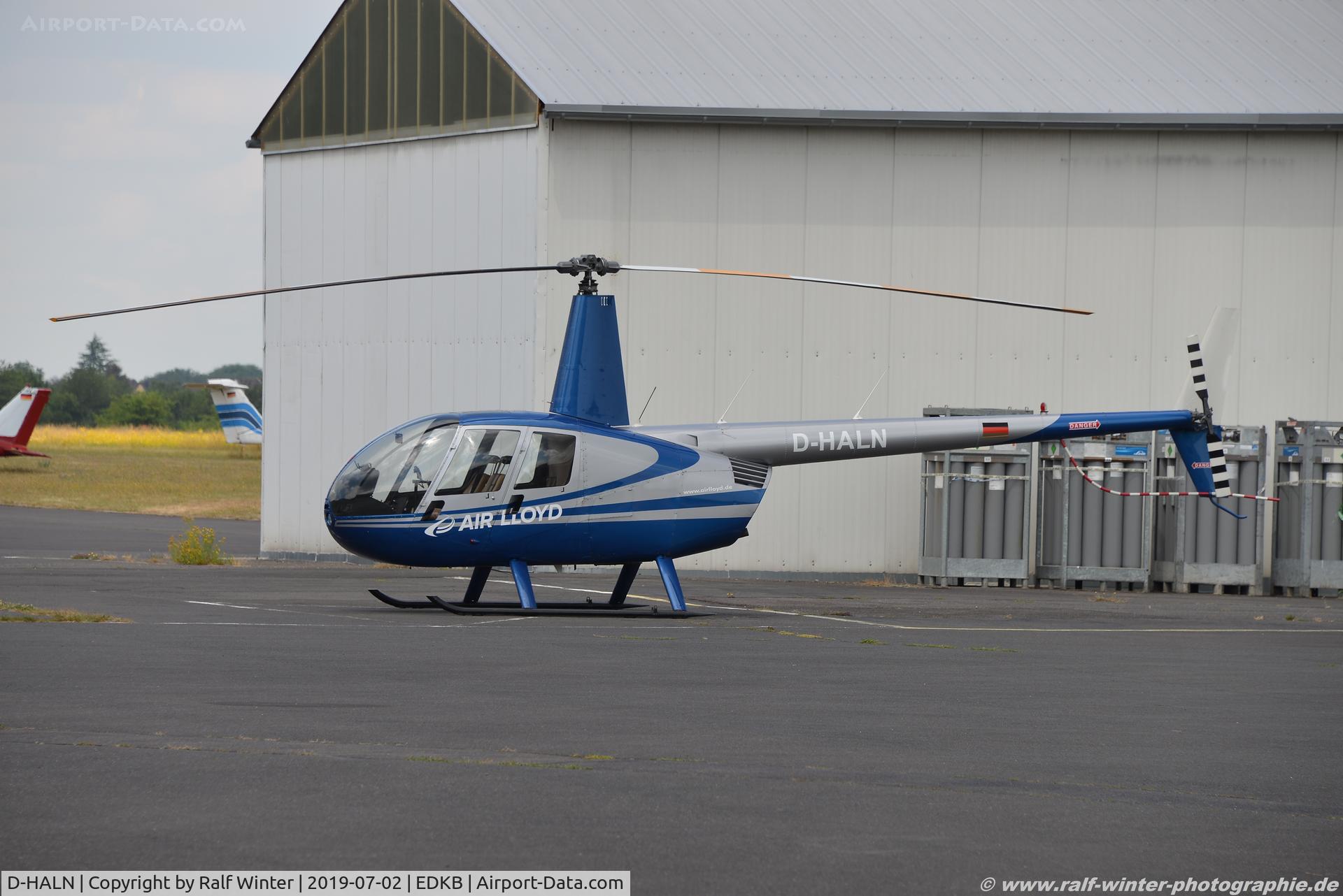 D-HALN, Robinson R44 Raven I C/N 1728, Robinson Helicopter R44 Raven I - Air Lloyd Deutsche Helicopter GmbH - 2050 - D-HALN - 02.07.2019 - EDKB