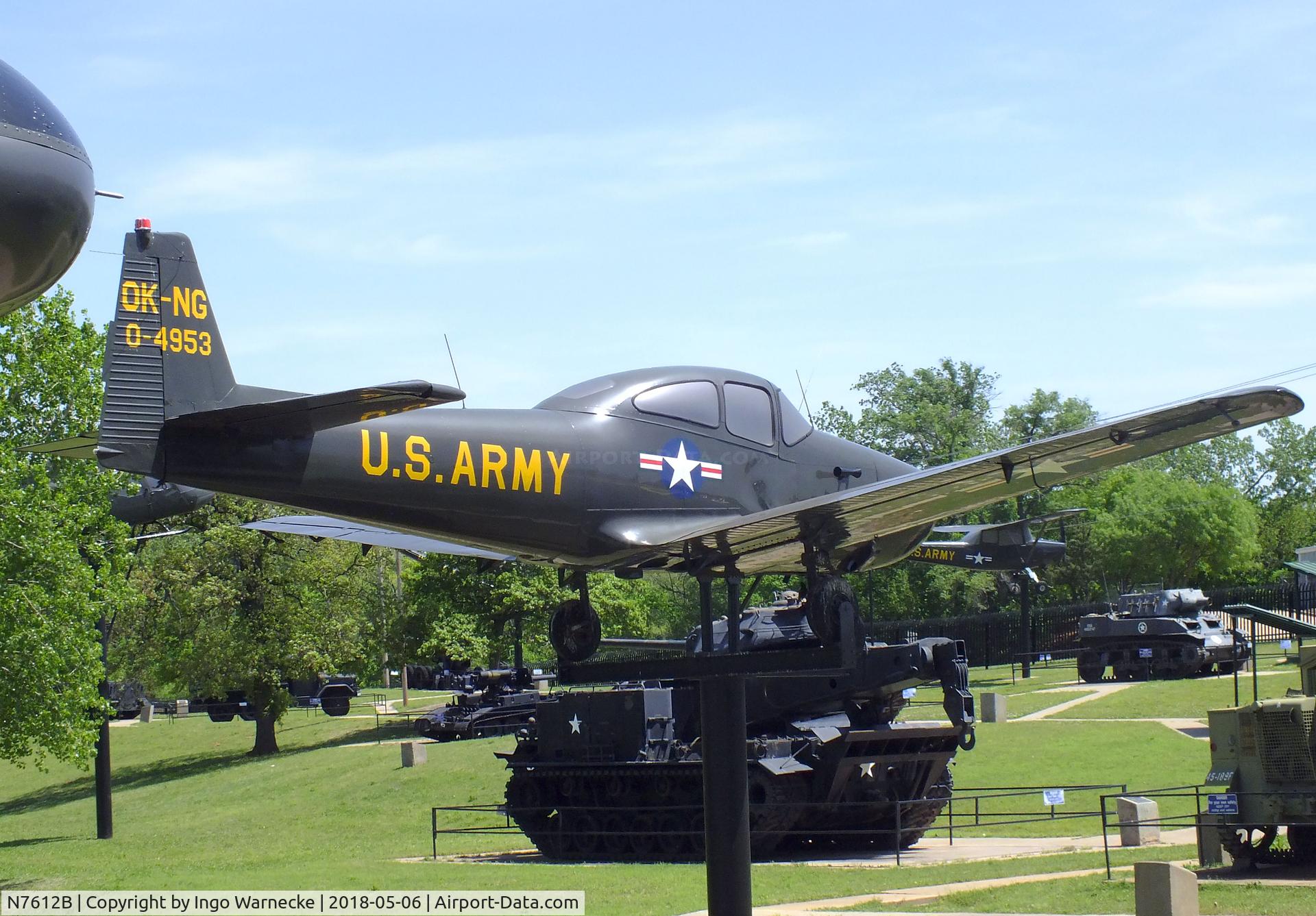 N7612B, North American L-17C Navion C/N NAV-4-953, North American NA-145 / L-17C Navion at the 45th Infantry Division Museum, Oklahoma City OK