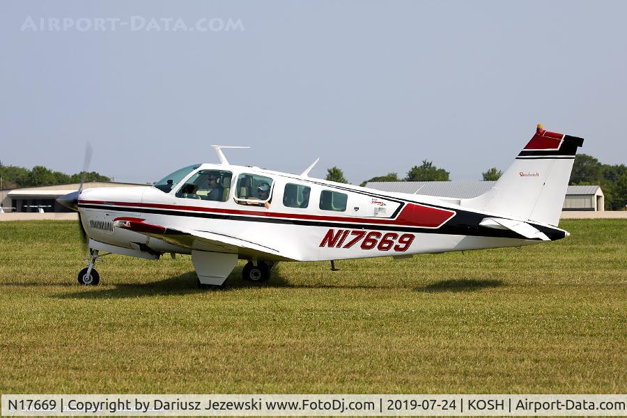 N17669, 1977 Beech A36 Bonanza 36 C/N E-1002, Beech A36 Bonanza 36  C/N E-1002, N17669