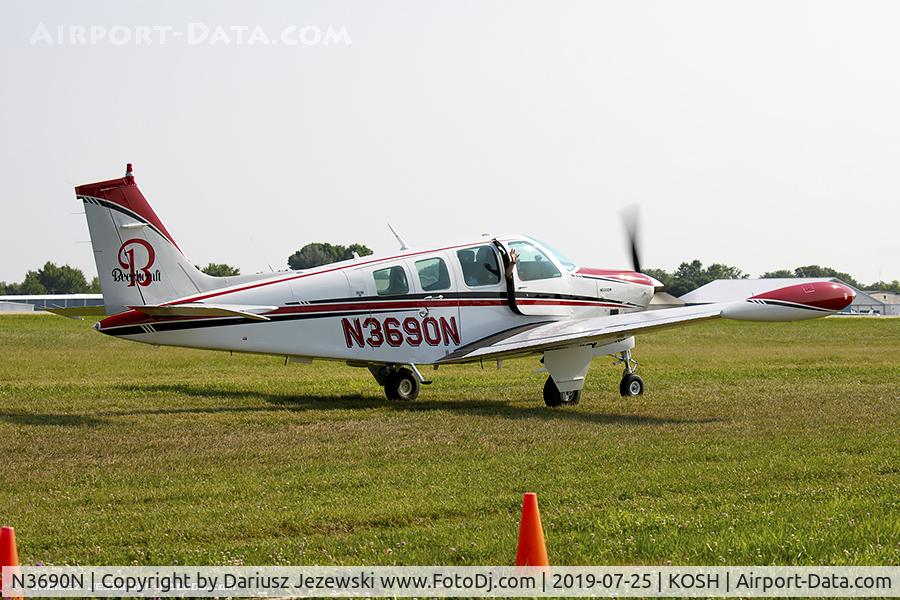 N3690N, 1980 Beech A36TC Bonanza 36 C/N EA-123, Beech A36TC Bonanza 36  C/N EA-123, N3690N