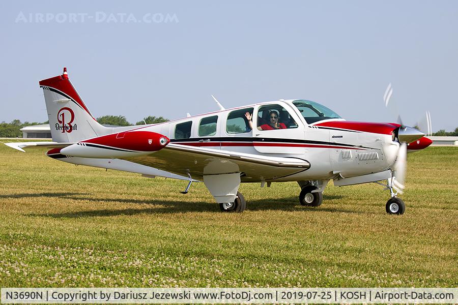 N3690N, 1980 Beech A36TC Bonanza 36 C/N EA-123, Beech A36TC Bonanza 36  C/N EA-123, N3690N