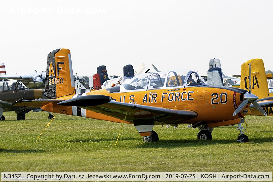 N34SZ, 1953 Beech (CCF) T-34A (A45) Mentor C/N CCF34-89, Beech A45 (T-34A) Mentor  C/N CCF34-89, N34SZ