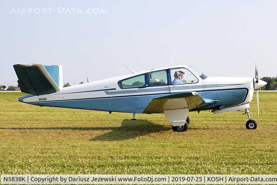 N5838K, 1965 Beech S35 Bonanza C/N D-7838, Beech S35 Bonanza  C/N D-7838, N5838K