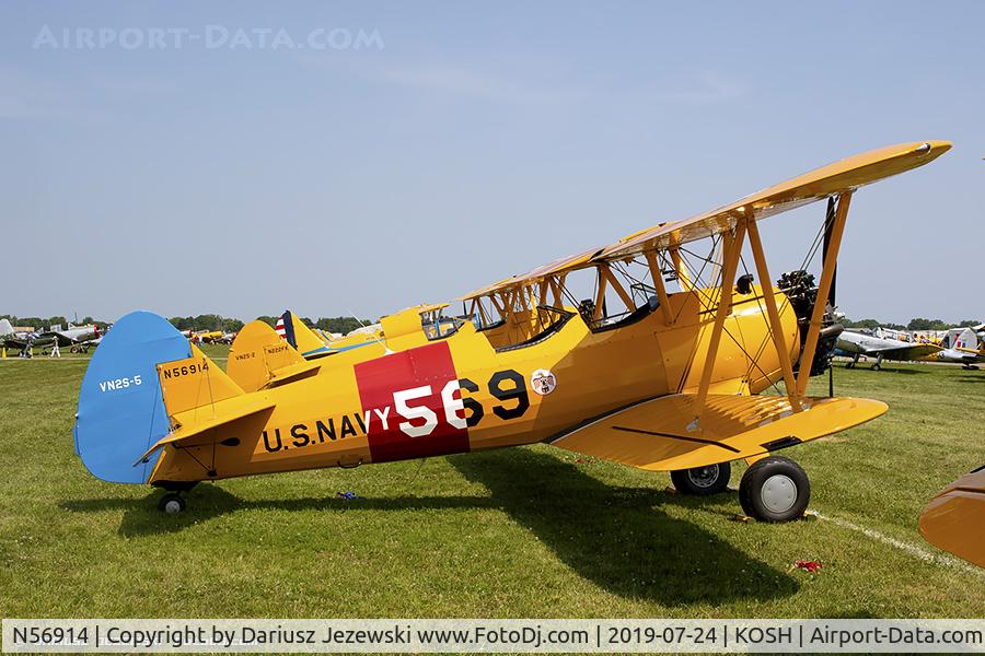 N56914, 1942 Boeing A75N1(PT17) C/N 75-2101, Boeing A75N1(PT17) Stearman  C/N 75-2101, N56914