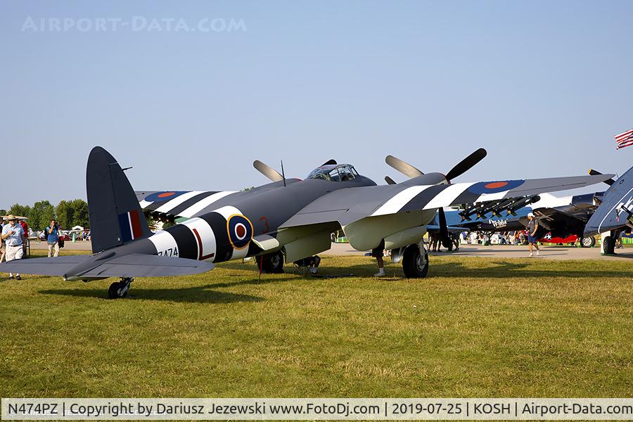 N474PZ, 1945 De Havilland DH.98 Mosquito FB.VI C/N NZ2384/PZ474, De Havilland DH-98 Mosquito  C/N PZ474 , N474PZ