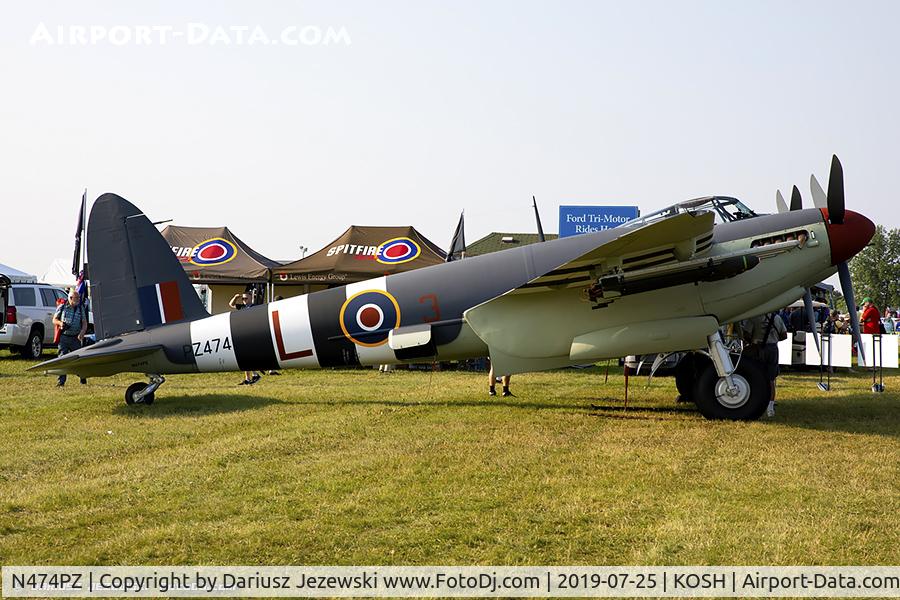 N474PZ, 1945 De Havilland DH.98 Mosquito FB.VI C/N NZ2384/PZ474, De Havilland DH-98 Mosquito  C/N PZ474 , N474PZ