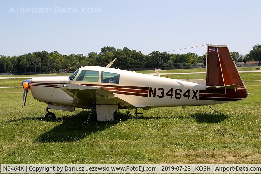 N3464X, 1966 Mooney M20E C/N 1144, Mooney M20E Chapparal  C/N 1144, N3464X