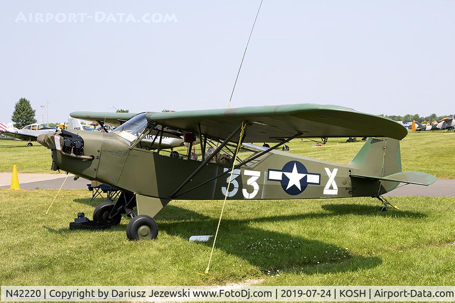 N42220, 1945 Piper J3C-65 Cub Cub C/N 14470, Piper J3C-65 Cub  C/N 14470, N42220