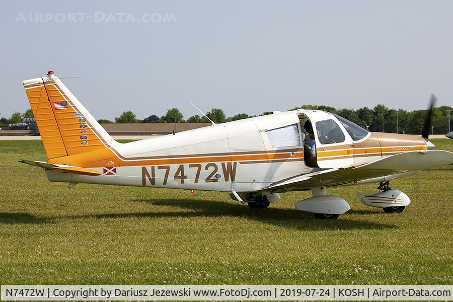 N7472W, 1963 Piper PA-28-180 Cherokee C/N 28-1377, Piper PA-28-180 Cherokee  C/N 28-1377, N7472W