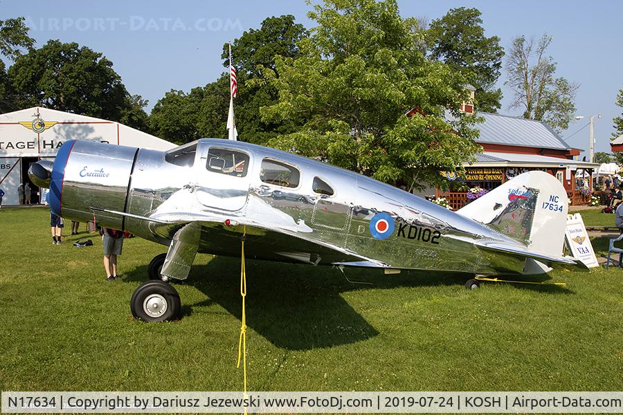 N17634, 1939 Spartan 7W Executive C/N 17, Spartan 7W  C/N 17, NC17634