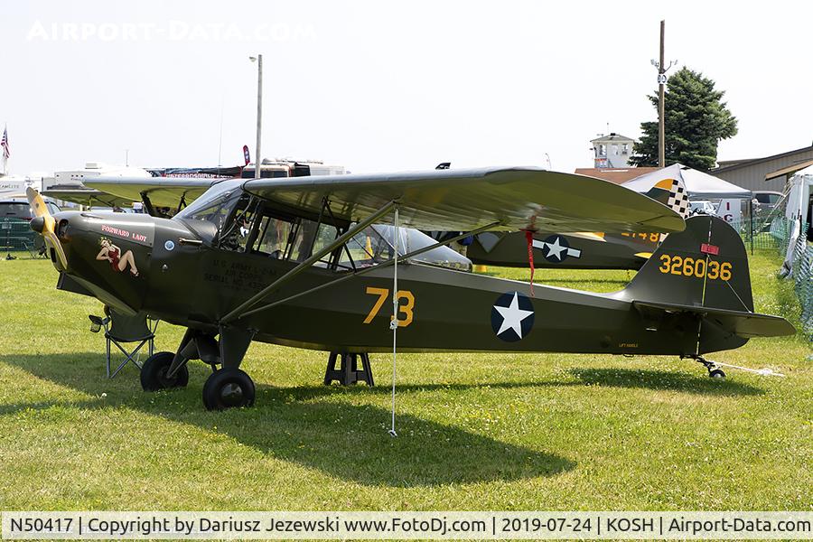 N50417, 1943 Taylorcraft DCO-65 C/N L-5348, Taylorcraft DCO-65  C/N L-5348, N50417