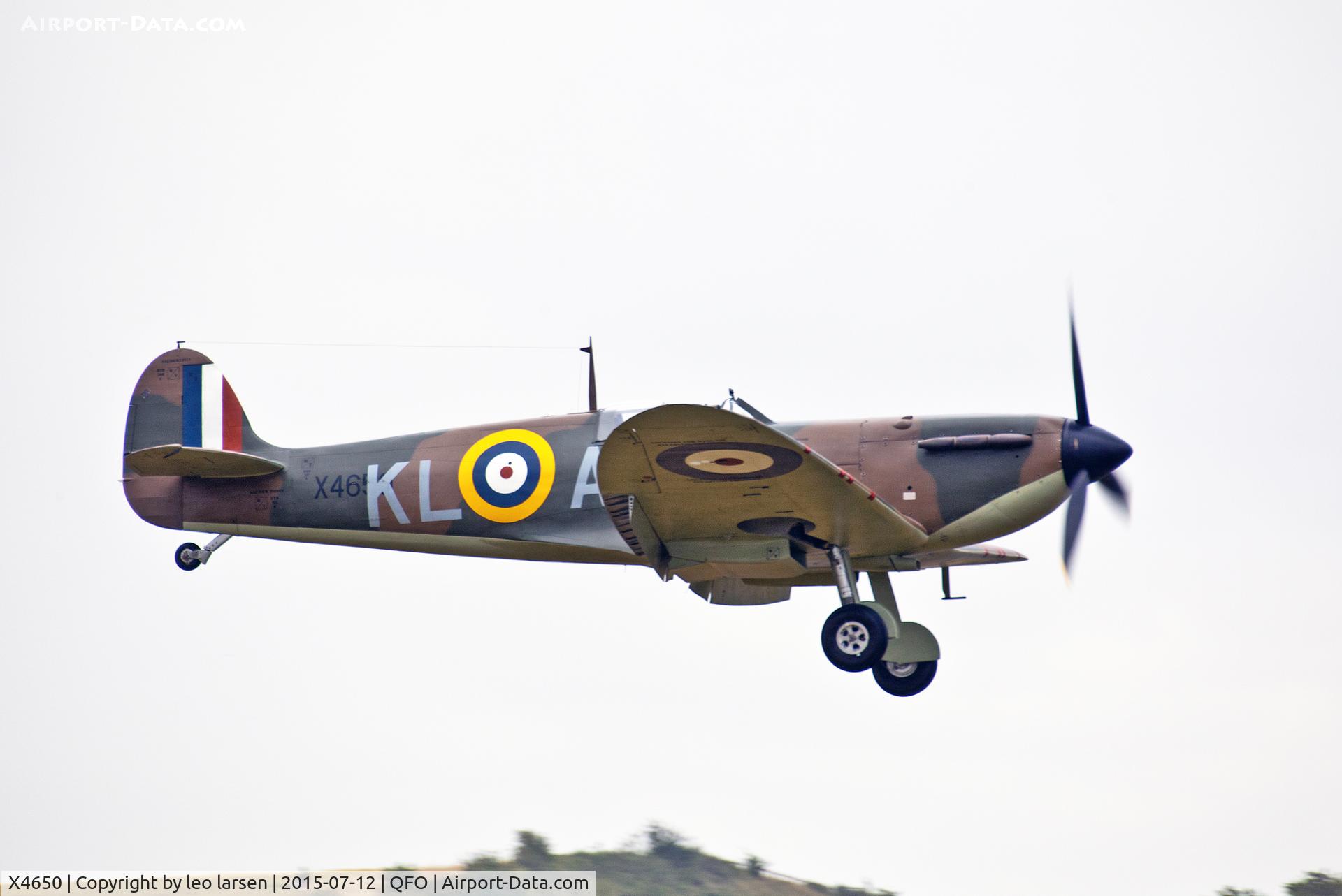 X4650, 1940 Supermarine 300 Spitfire Mk1A C/N 6S-75531, duxford 12.7.2015