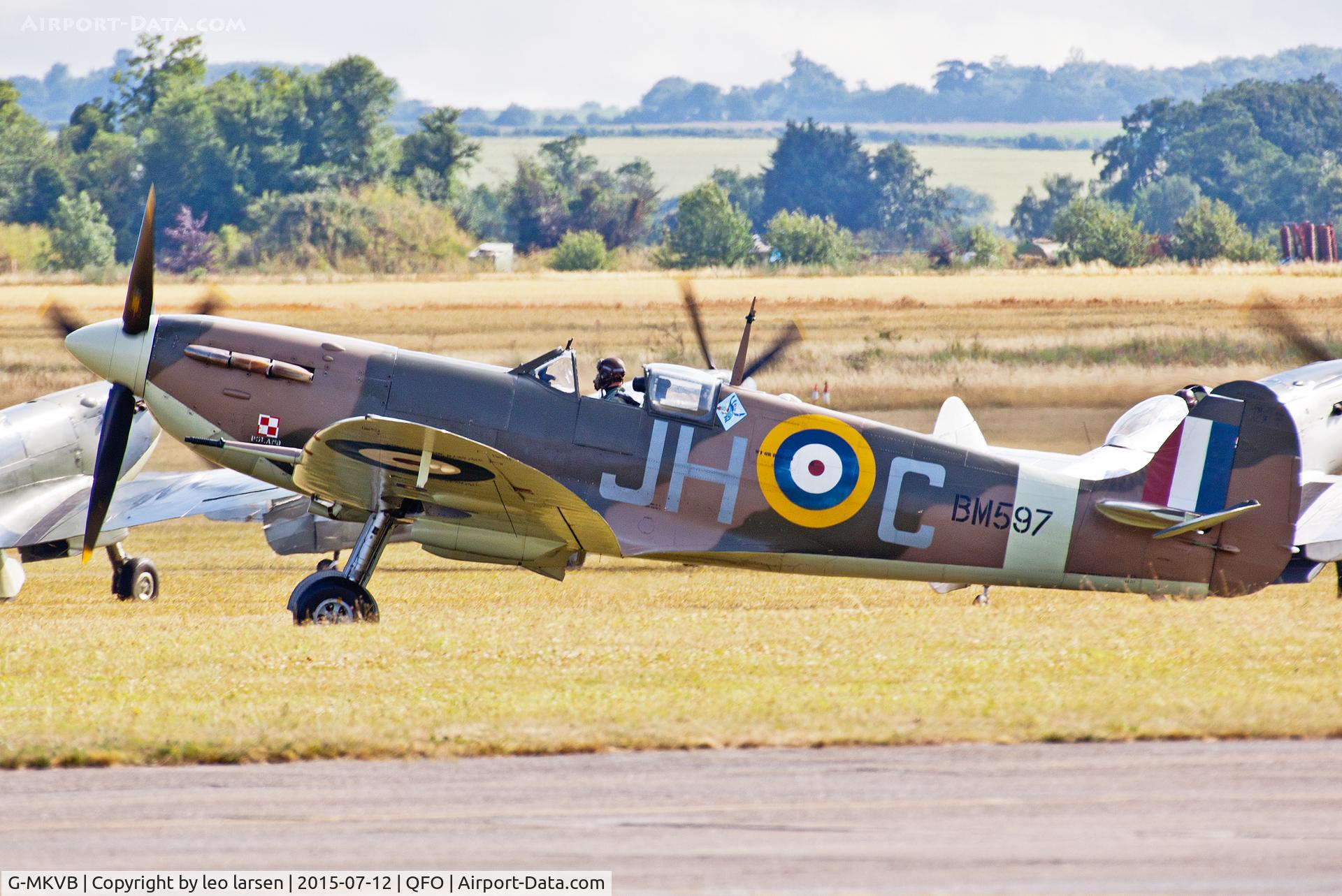 G-MKVB, 1942 Supermarine 349 Spitfire LF.Vb C/N CBAF.2461, Duxford 12.7.2015