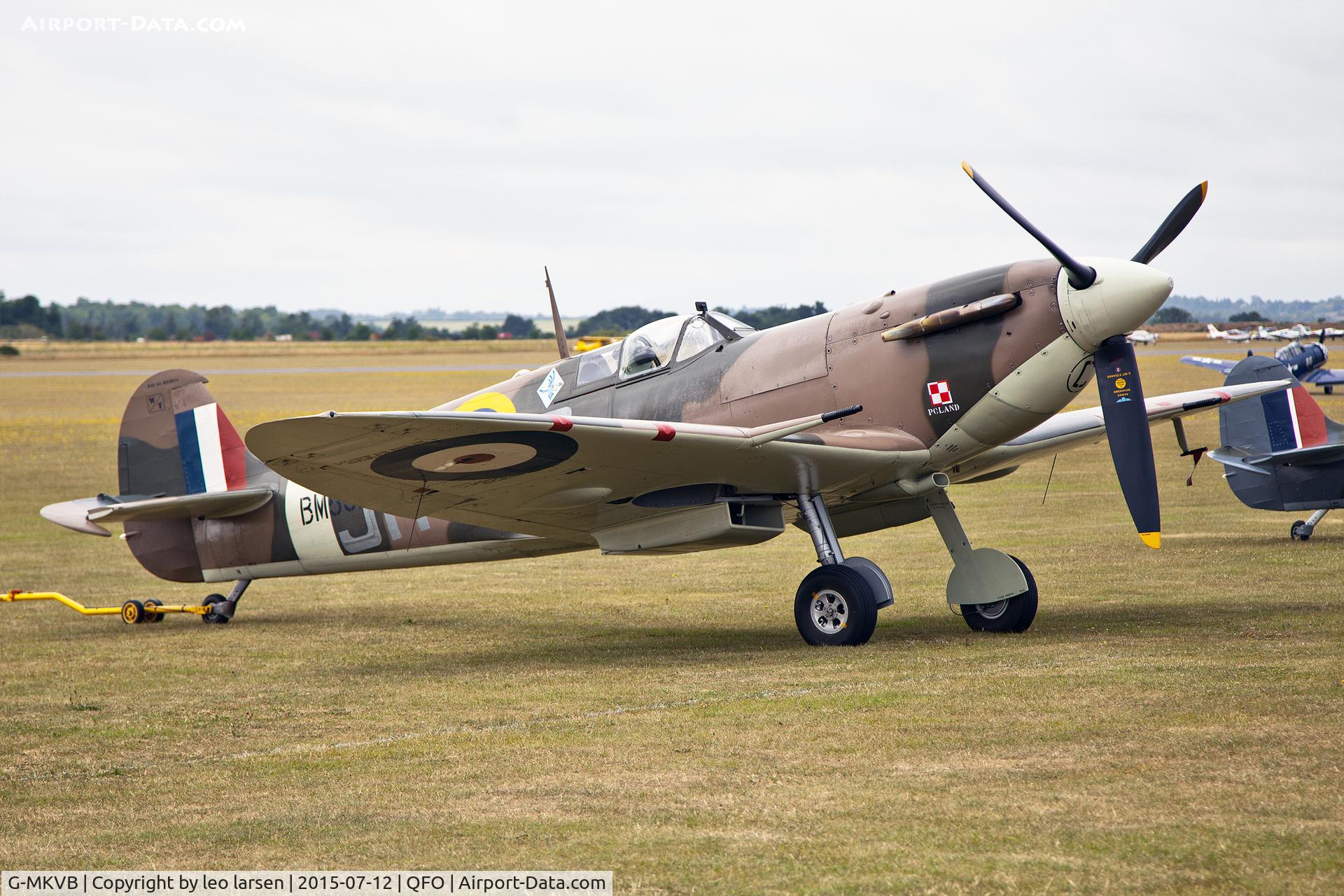G-MKVB, 1942 Supermarine 349 Spitfire LF.Vb C/N CBAF.2461, Duxford 12.7.2015