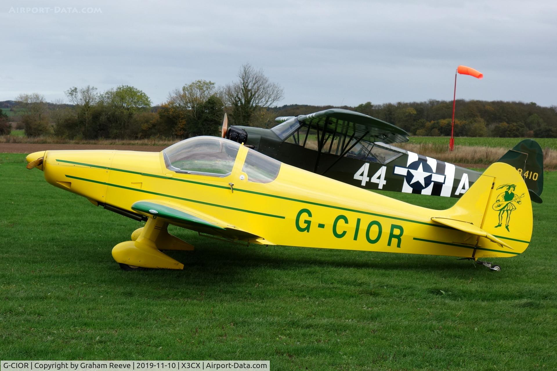 G-CIOR, 2015 Nicollier HN-700 Menestrel II C/N LAA 217-15169, Parked at Northrepps.