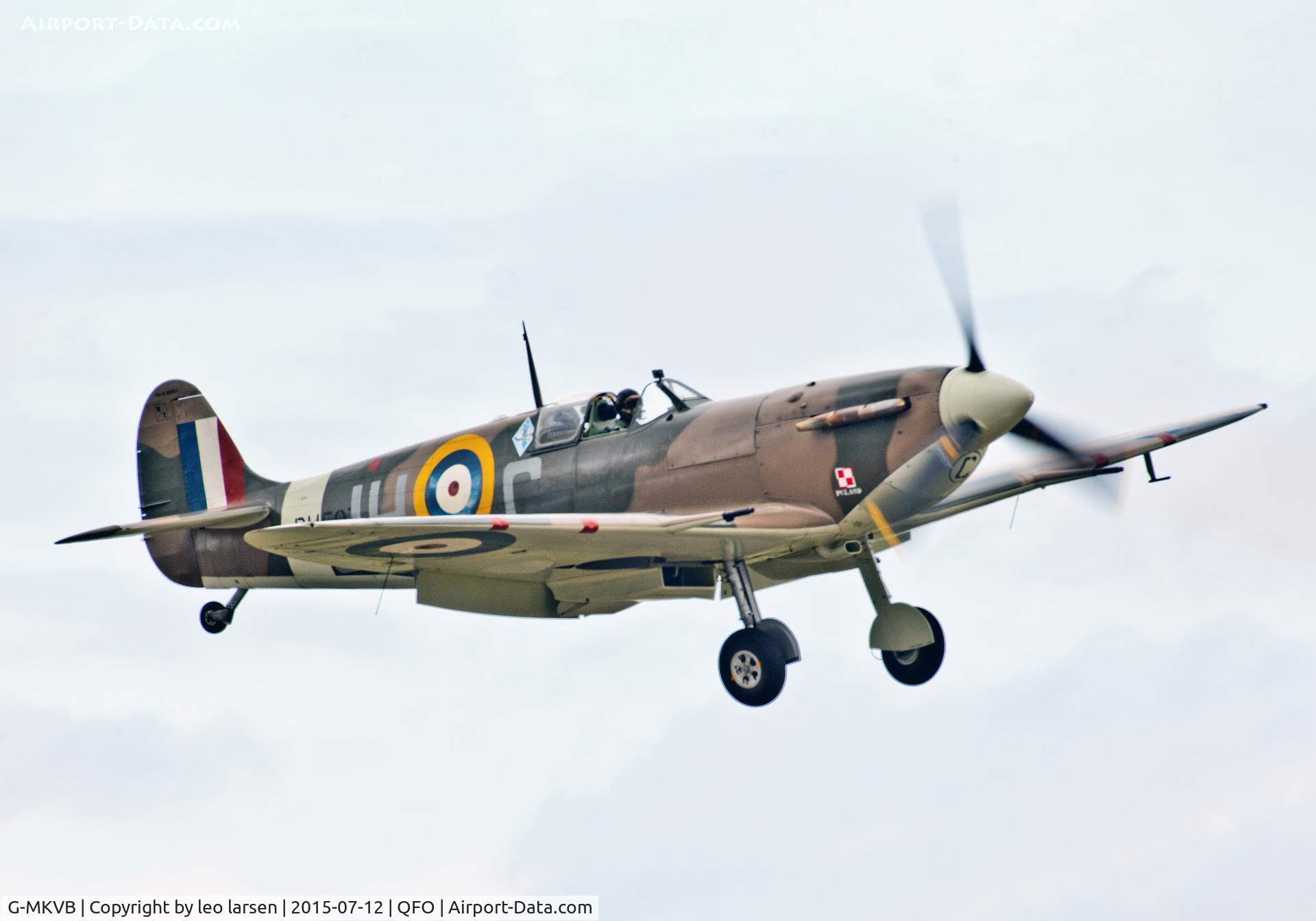 G-MKVB, 1942 Supermarine 349 Spitfire LF.Vb C/N CBAF.2461, Duxford 12.7.2015