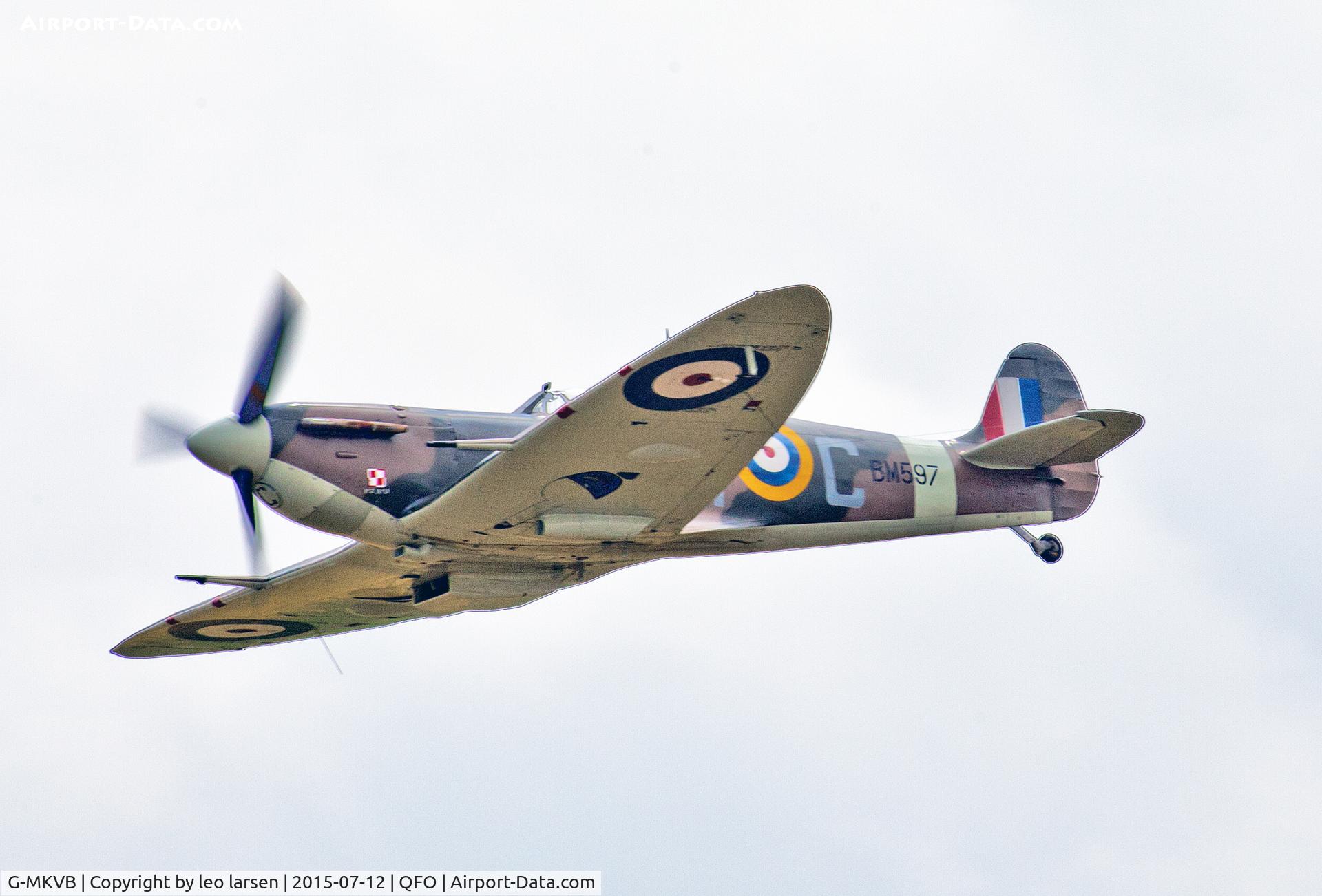 G-MKVB, 1942 Supermarine 349 Spitfire LF.Vb C/N CBAF.2461, Duxford 12.7.2015